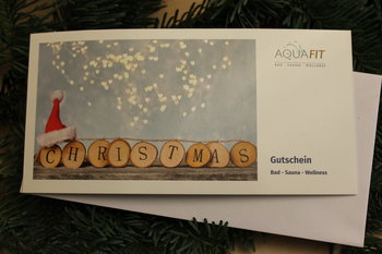 Weihnachtsgutschein für das AquaFit